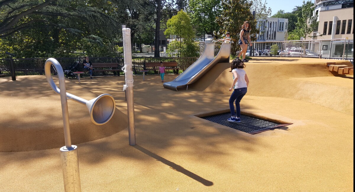 revêtement de sol extérieur aire de jeux